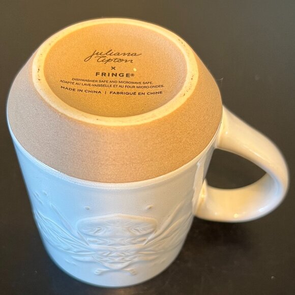 FRINGE STUDIO Embossed HONEY BUMBLEBEE Stoneware Mug Juliana Tipton Collection - Picture 9 of 11